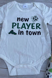 Western soccer romper & pant & hat 3pc baby boutique sets 2601094M 15S2
