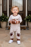 Western GAMEDAY embroidery baby boutique jumpsuit 2601095M 15S1