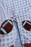 Western GAMEDAY embroidery baby boutique jumpsuit 2601095M 15S1