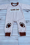 Western GAMEDAY embroidery baby boutique jumpsuit 2601095M 15S1