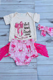 Western cowgirl romper & fringe bloomer baby boutique sets 2601090M 12S3