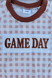 Western GAMEDAY embroidery baby boutique jumpsuit 2601095M 15S1