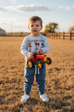 Western "SO GOD MADE A COWBOY"sweatshirt & pant boy's boutique set 2601111M 12S3