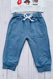 Western "SO GOD MADE A COWBOY"sweatshirt & pant boy's boutique set 2601111M 12S3