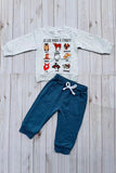 Western "SO GOD MADE A COWBOY"sweatshirt & pant boy's boutique set 2601111M 12S3