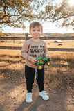 Western "I come from GOOD STOCK" sweatshirt & pant boy's boutique set 2601112M 12S3
