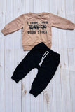 Western "I come from GOOD STOCK" sweatshirt & pant boy's boutique set 2601112M 12S3