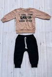 Western "I come from GOOD STOCK" sweatshirt & pant boy's boutique set 2601112M 12S3