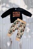 Western "MAMA'S LITTLE COWBOY" sweatshirt & pant boy's boutique set 2601113M 12S3
