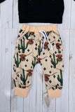Western "MAMA'S LITTLE COWBOY" sweatshirt & pant boy's boutique set 2601113M 12S3