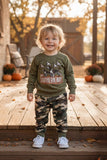 Western MY SOUTHERN BOY embroidery top & camo pant 2pc boy's boutique set 2601120M