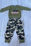 Western MY SOUTHERN BOY embroidery top & camo pant 2pc boy's boutique set 2601120M