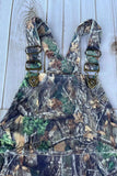 Western corduroy hunting print adjustable boy's boutique overalls 2601125M