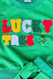 Chrismas LUCKY TREE embroidery top & pant unisex kids boutique set 2601126M 8S5