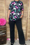 Southern Stitch Western 8-ball printed short sleeve women t-shirt XCH17025