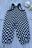 Mom and me Checkered Loose Overall girls Romper/Jumpsuit XCH05035 A11S1