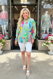 Birds printed long sleeve women top YMY14746 (ES1)