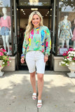 Birds printed long sleeve women top YMY14746 (ES1)
