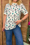 Southern Stitch Western patterns short sleeve women's t-shirt XCH17070(ES2)
