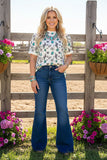 Southern Stitch Western patterns short sleeve women's t-shirt XCH17070(ES2)