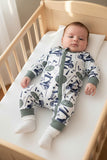 Golf cart pattern printed long sleeve baby romper XCH05037 A12S3