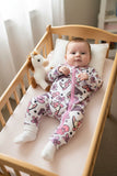 Western pattern printed long sleeve baby romper XCH05036 A15S2