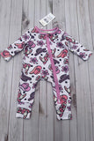 Western pattern printed long sleeve baby romper XCH05036 A15S2