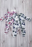 Western pattern printed long sleeve baby romper XCH05036 A15S2