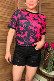 Buy denim shorts women's boutique store Black denim fabric w/pockets ripped shorts J153 IS7