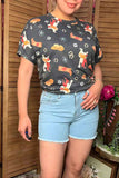 Wholesale women's shorts light blue washed denim fabric with pockets S016