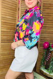 Buy women's shorts wholesale solid white with pockets & zipper BQ14633-2 (GS4)