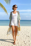 YZ207016 Black/yellow multi pattern printed kimono 3pc-$10  HS1
