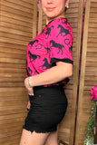 Buy denim shorts women's boutique store Black denim fabric w/pockets ripped shorts J153 IS7