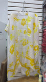 Women's duster wholesale Yellow/white floral kimono 3pc-$10 ZJ7275