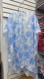 Blue/white floral printed kimonos 3PC-$10  BA8648 HS1