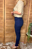 Navy blue denim pant skinny women jeans J209 (BS13)