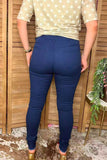 Navy blue denim pant skinny women jeans J209 (BS13)