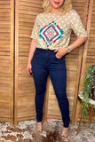 Navy blue denim pant skinny women jeans J209 (BS13)