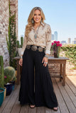 Western tiered ruffle wide-leg cotton women's boutique pant Soutern Stitch XCH17292