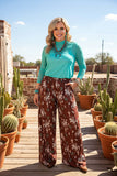 Western rodeo wide legs high waist women's boutique pant Soutern Stitch GJQ17193