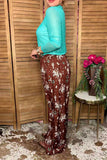Western rodeo wide legs high waist women's boutique pant Soutern Stitch GJQ17193