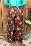 Western rodeo wide legs high waist women's boutique pant Soutern Stitch GJQ17193