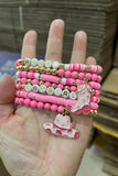 Western pink cowgirl bracelet $10 FOR 3SETS