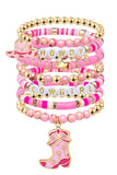 Western pink cowgirl bracelet $10 FOR 3SETS