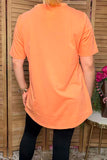 Chic orange short sleeve women's boutique top Southern Stitch GJQ10293-2 CS12