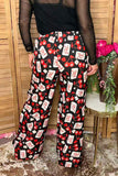 Western rodeo cards & cherry wide leg women's boutique pant Southern Stitch GJQ17201 GS4