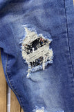 S001 Silver sequin for hole tighten women jean