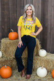 Western BOO & y'all Halloween women's boutique top Southern Stitch DLH9521 BS11