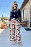 Western patchwork wide leg women's boutique pant Southern Stitch GJQ17262(IS15)