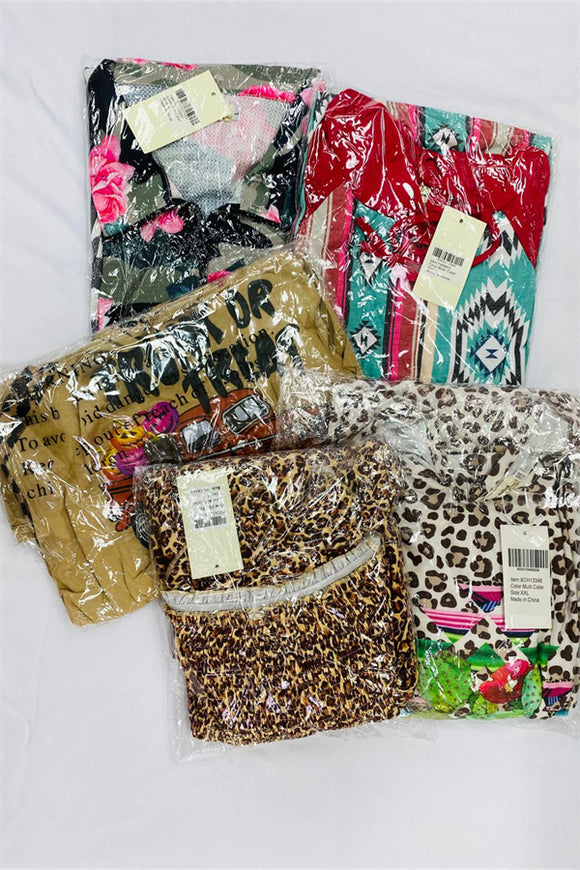 Wholesale women's apparel mix sizes and styles 5pcs sales $25, No return, No refund